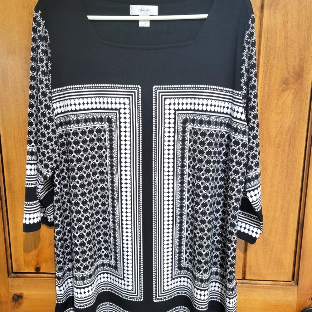 Dress Barn Women's Plus Size 3/4 Sleeve Top